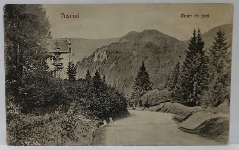 TUSNAD , DRUM DE TARA , CARTE POSTALA , 1929
