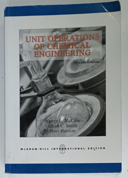 UNIT OPERATIONS OF CHEMICAL ENGINEERING by WARREN L. McCABE ..PETER HARRIOTT , 2005