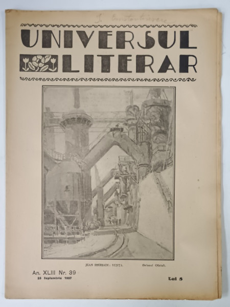 UNIVERSUL LITERAR , No. 39 , 1927