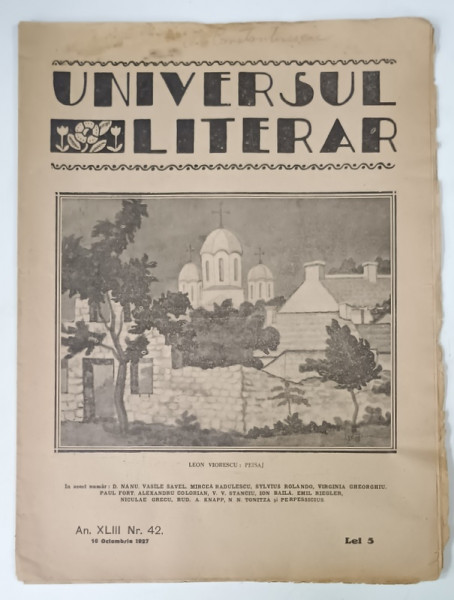 UNIVERSUL LITERAR , No. 42 , 1927