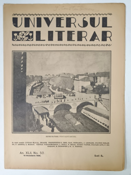 UNIVERSUL LITERAR , No. 50 , 1926
