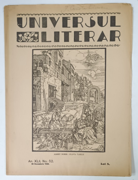 UNIVERSUL LITERAR , No. 52 , 1926