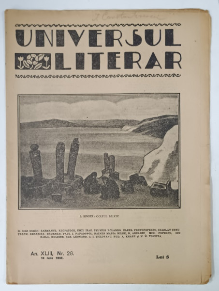 UNIVERSUL LITERAR , No.28 , 1927
