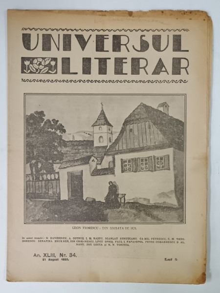 UNIVERSUL LITERAR , No.34 , 1927