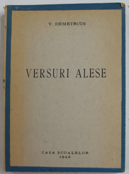 V. DEMETRIUS - VERSURI ALESE , 1943