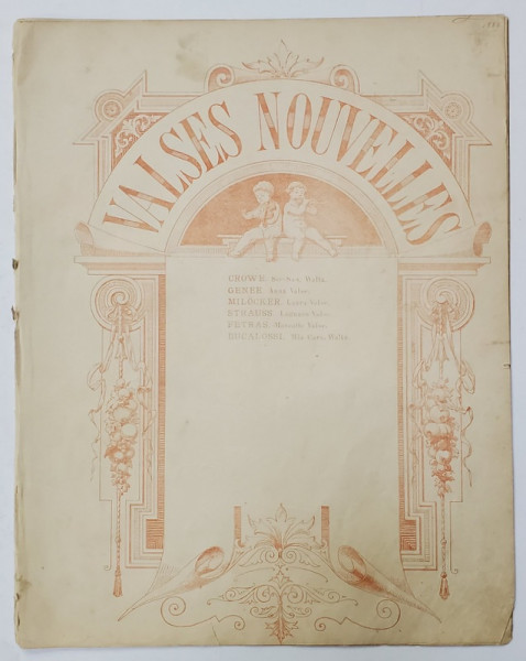 VALSES NOUVELLES , MIA CARA par BUCALOSSI , PARTITURA , CCA. 1900