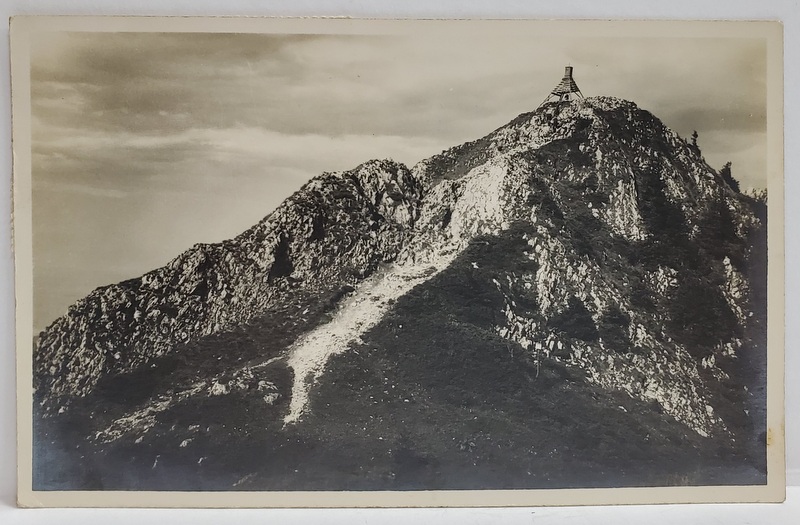 VARFUL POSTAVARUL , 1802 METRI , FOTO. ORIG. J. FISCHER , SIBIU , FOTOGRAFIE TIP CARTE POSTALA , 1938