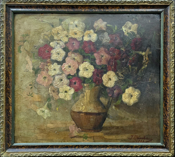 Vas cu anemone - Semnat indescifrabil