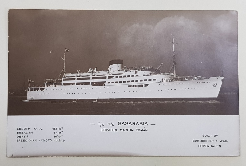 VASUL ' BASARABIA ' , FOTOGRAFIE TIP CARTE POSTALA DE PREZENTARE  , INTERBELICA