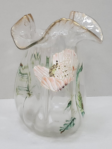 Vaza din sticla pictata manual, Perioada Interbelica