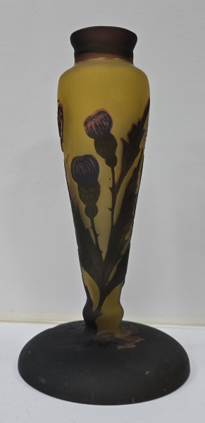 Vaza din sticla tip Galle, Anii 70