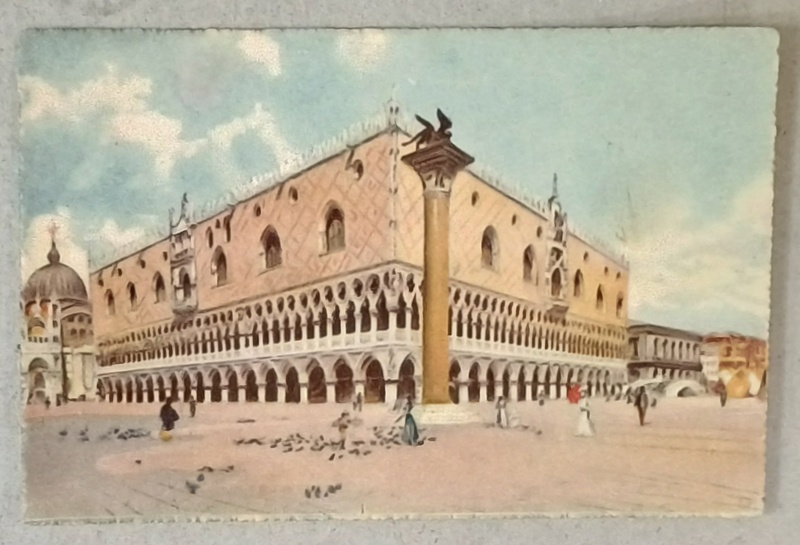 VENEZIA , PALAZZO DUCALE , CARTE POSTALA ILUSTRATA , POSTBELICA