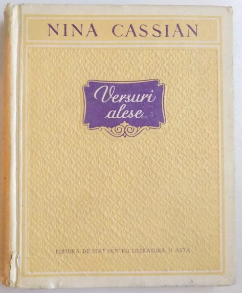 VERSURI ALESE de NINA CASSIAN , 1955