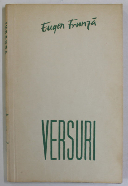 VERSURI de EUGEN FRUNZA , 1956, DEDICATIE *