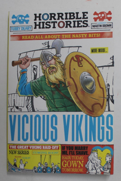 VICIOUS VIKINGS by TERRY DEARY , illustrated by MARTIN BROWN , 2021