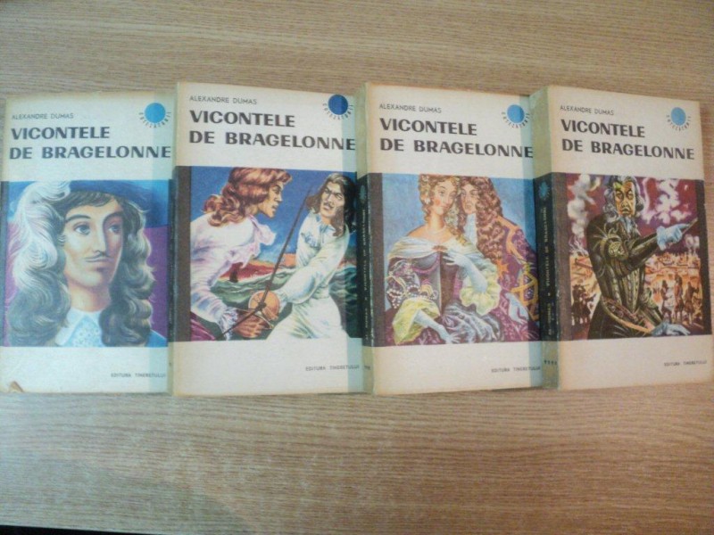VICONTELE DE BRAGELONNE , VOL. I - IV de ALEXANDRE DUMAS , PREZINTA URME DE UZURA