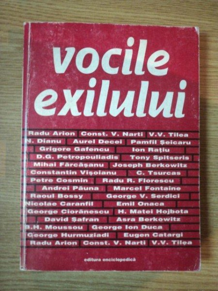 VOCILE EXILULUI de GEORGETA FILITTI , 1998