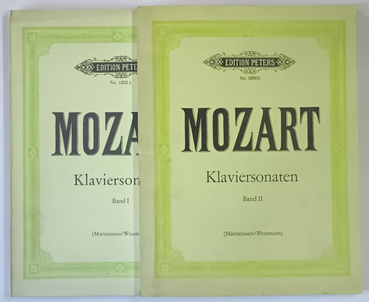 W. A. MOZART , KLAVIERSONATEN , BAND I - II