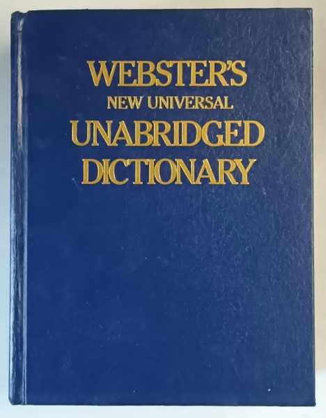 WEBSTER'S , NEW UNIVERSAL UNABRIDGED DICTIONARY , 1972