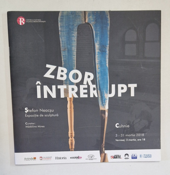 ZBOR INTRERUPT , STEFAN NEACSU , EXPOZITIE DE SCULPTURA , 2018