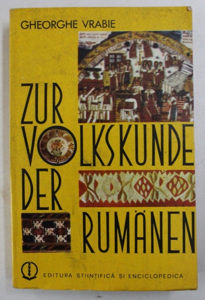 ZUR VOLKSKUNDE DER RUMANIEN von GHEORGHE VRABIE , 1989